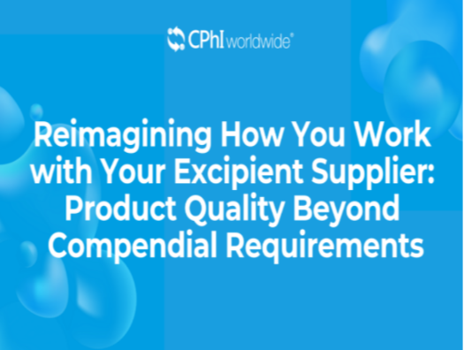 Reimagining How You Work with Your Excipient Supplier: Product Quality Beyond Compendial Requirements