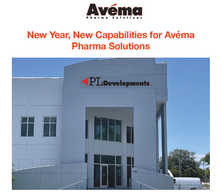 New Year, New Capabilities for Avéma Pharma Solutions
